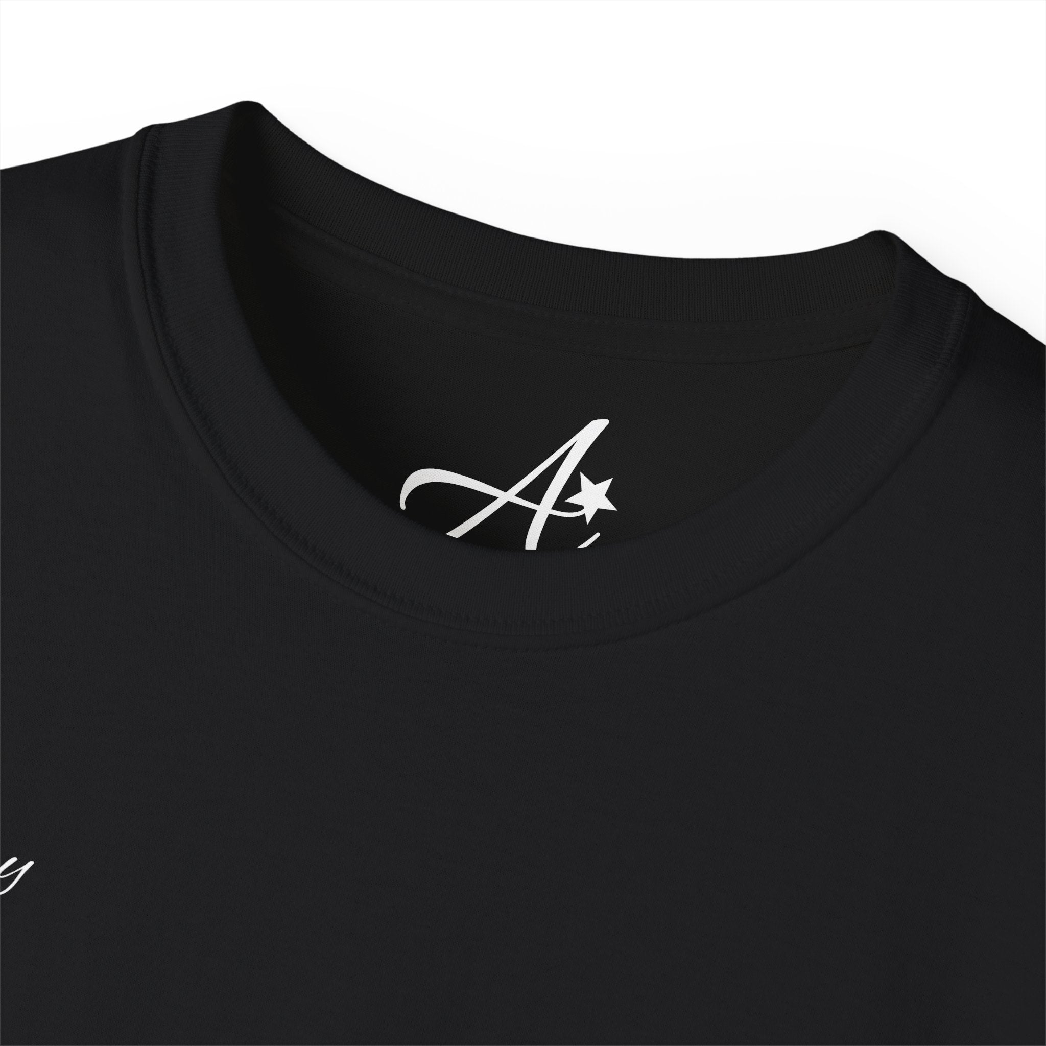 I'M EITHER THINKING ABOUT YOU OR MONEY | Minimal Text Back Print t-shirt