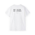 No Risk tee | Minimal Text Back Print t-shirt