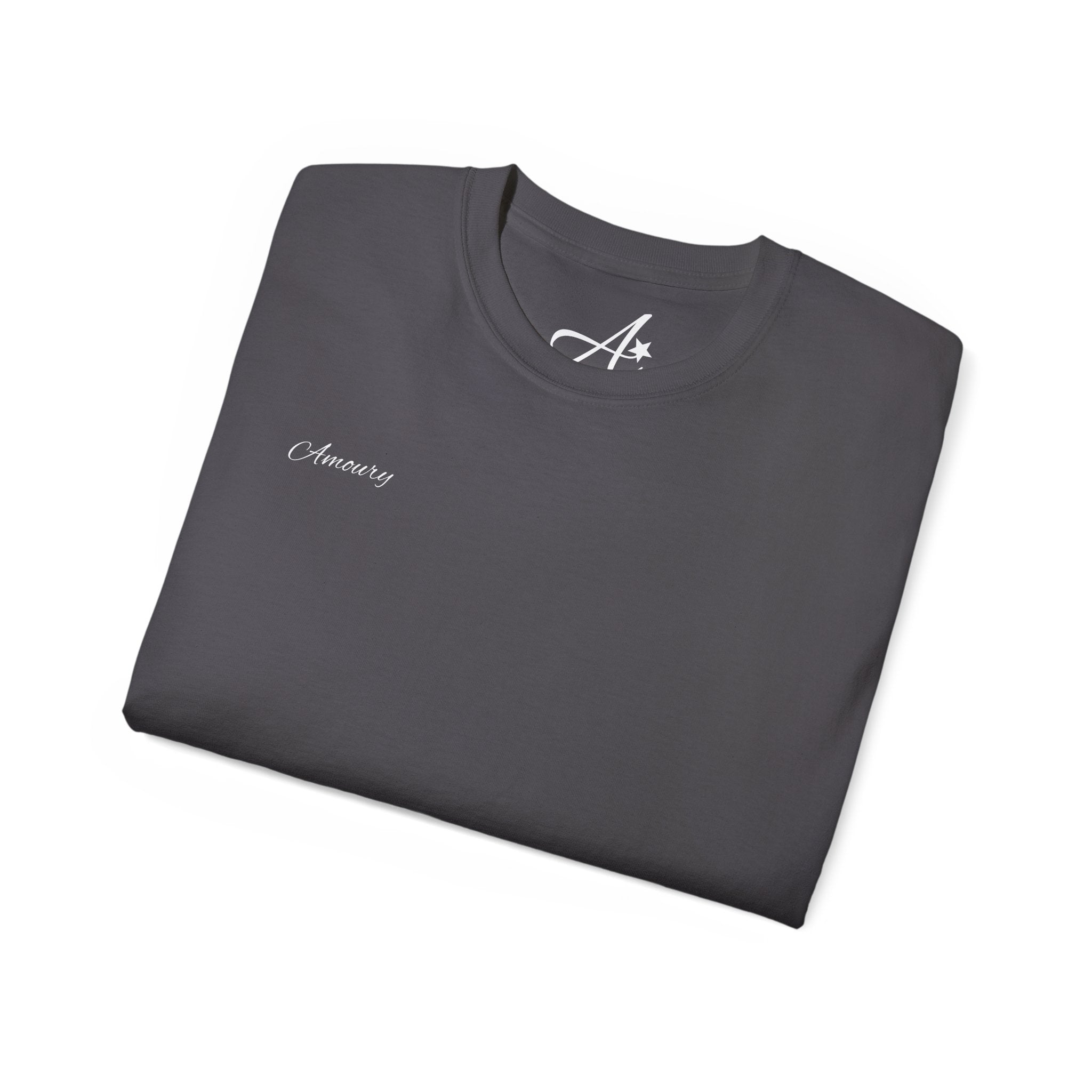 I'M EITHER THINKING ABOUT YOU OR MONEY | Minimal Text Back Print t-shirt